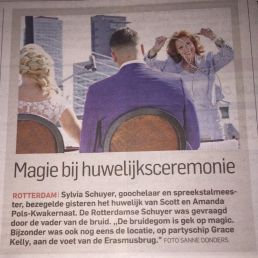 Trouwambtenaar Rotterdam  (NL) Trouwambtenaar met een Magical Touch.