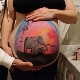 ElkeDagFeest: Een BellyPaint babyshower