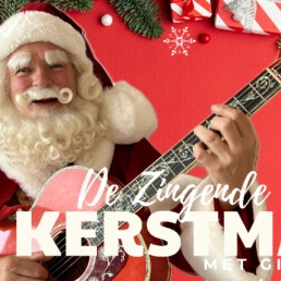 the Singing Santa with guitar