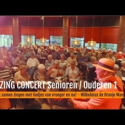 Zanger Utrecht  (NL) Meezingconcert Senioren de Oranje Man