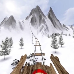 Virtual Reality Winter Rollercoaster