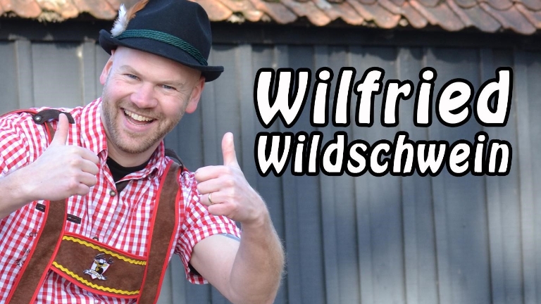 Feestzanger Wilfried Wildschwein