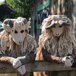 Animatie Beilen  (NL) Olly en Cody, twee vrolijke schapen
