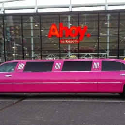 Roze Lincoln Limousine