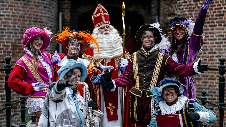 The real Sinterklaas & 2 Soot Sweepers