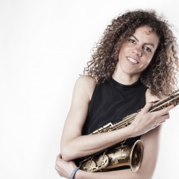 Saxofoniste Sanne Landvreugd