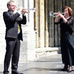 Trompettist Doornspijk  (NL) Arjan & Edith Post trompettisten duo