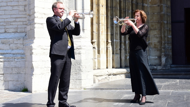 Arjan & Edith Post trumpeters duo