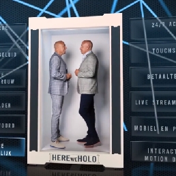 Spreker Den Haag  (NL) 3D Hologram Act - HEREweHOLO box