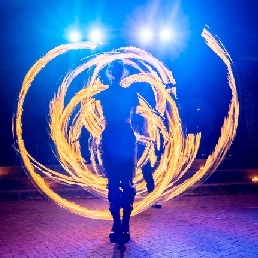 Stunt show Sint Willebrord  (NL) Satyra | Duo Multi Fire | Fire Spitting