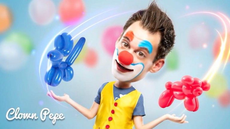Clown Pepe Ballonenvouwen Act