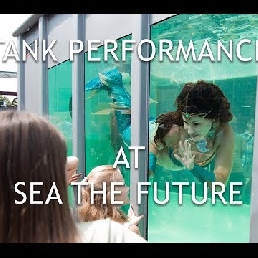 Stunt show Apeldoorn  (NL) Marijke: Mermaid Dive Tank Show