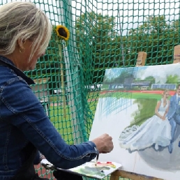 Artist Warmond  (NL) Live Painting Nicoline