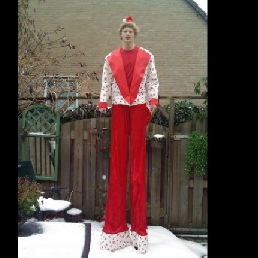 Actor Ede  (Gelderland)(NL) Santa on stilts