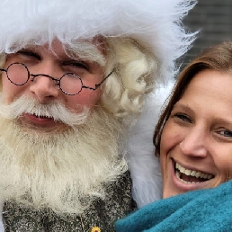 The Real Santa with Christmas Elf