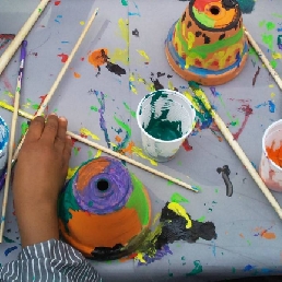 Kids Workshop - Bloempot Schilderen