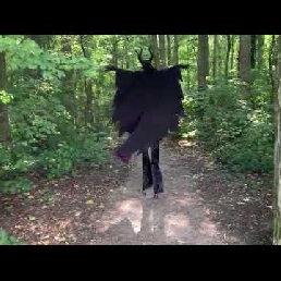 Halloween Witch on Stilts