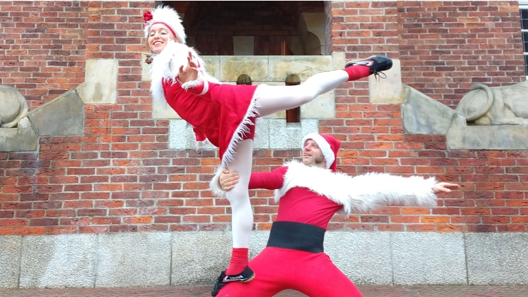 Christmas acrobatics