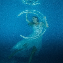 Acrobat underwater