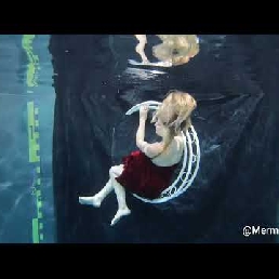 Acrobat underwater