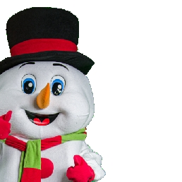 Wintermascotte Sneeuwpop