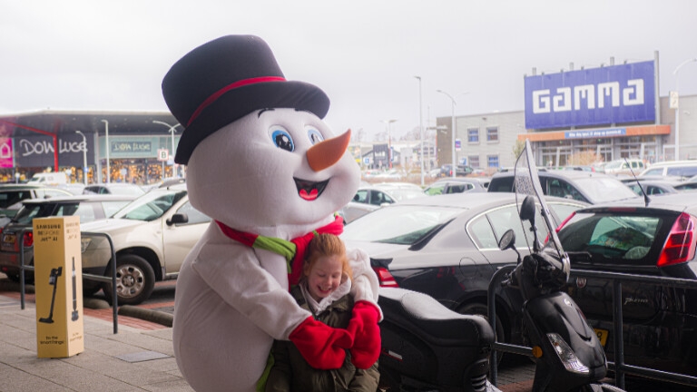 Wintermascotte Sneeuwpop