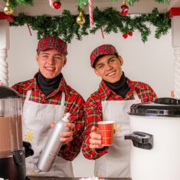 Choco & mulled wine cart for winter events!