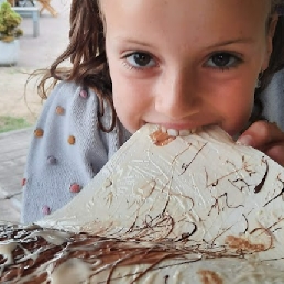 Kindervoorstelling Rosmalen  (NL) Chocolade schilderen op snoeppapier