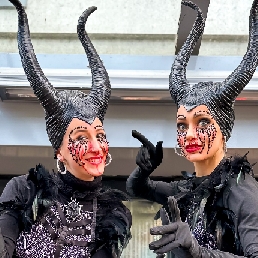 Maleficent Halloween Stilts