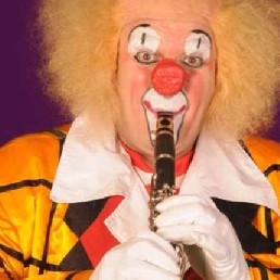 Muzikale Clown Teddy Klarinetti