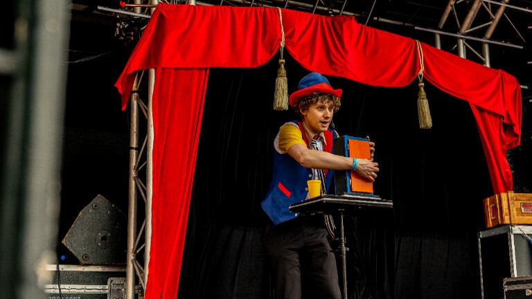 Kindershow, ballonfiguren en zeepbellen