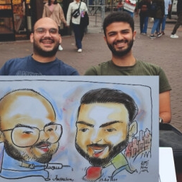 Artist Amsterdam  (NL) Caricaturist Koes Komo Live