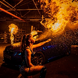 Stunt show Roelofarendsveen  (NL) Fire-breathing Dancer Adriana