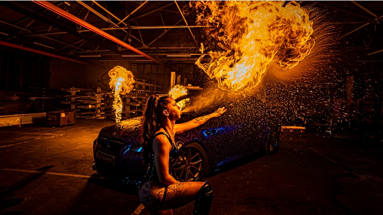 Fire-breathing Dancer Adriana