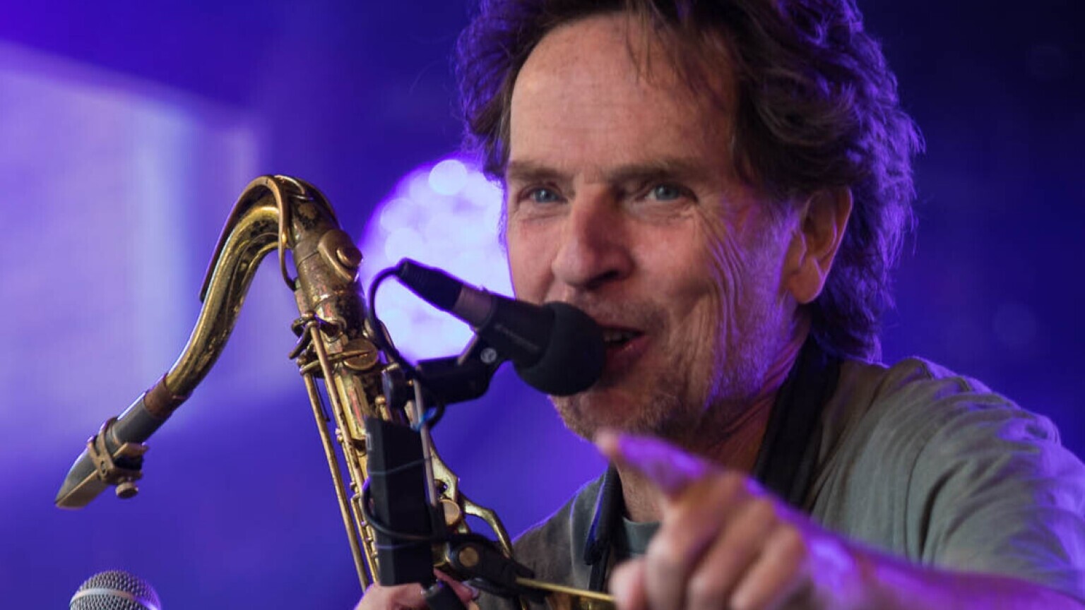 Saxophonist Jan van Oort