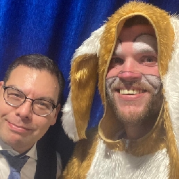 Easter Bunny with magician