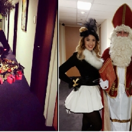 Miss Pepernoot -uitdeeldames Sinterklaas
