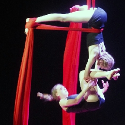 Duo tissue and acrobatics.