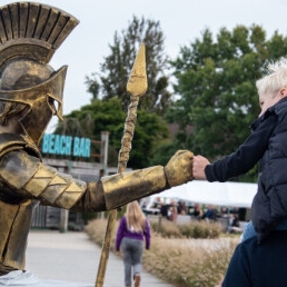 Living statues -THE WARRIORS