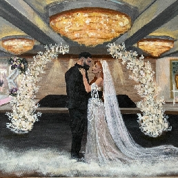 Artist Almelo  (NL) Live painter wedding