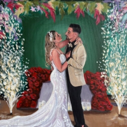 Artist Almelo  (NL) Live painter wedding