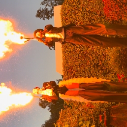 Fire show - Fire Spitting on Stilts