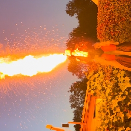 Fire show - Fire Spitting on Stilts