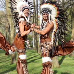 Actor Waalwijk  (NL) Stilt Act - Stiltwalkers - Indians