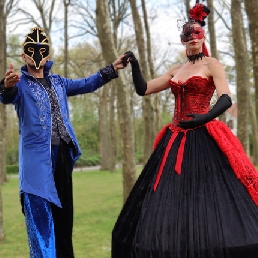 Animatie Waalwijk  (NL) Stelten Act - Steltenlopers - Masquerade