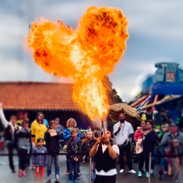 Stunt show Waalwijk  (NL) Solo Multi Fire | Vuurspuwen