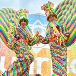 Actor Waalwijk  (NL) Stilt Act - Stiltwalkers - Candy Colors