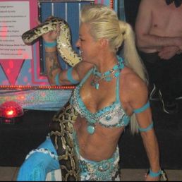 Snake charmer: Miss Nagine