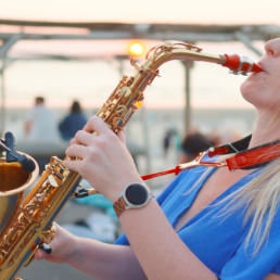 Monique on Sax with Supreme Show