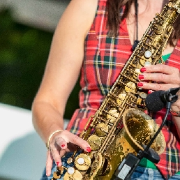 Sax & DJ bij de Kerstborrel